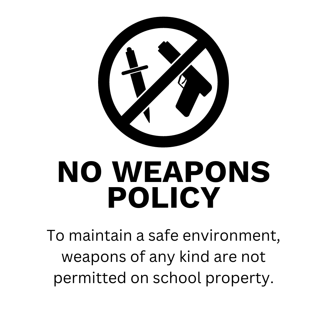 no weapons policy